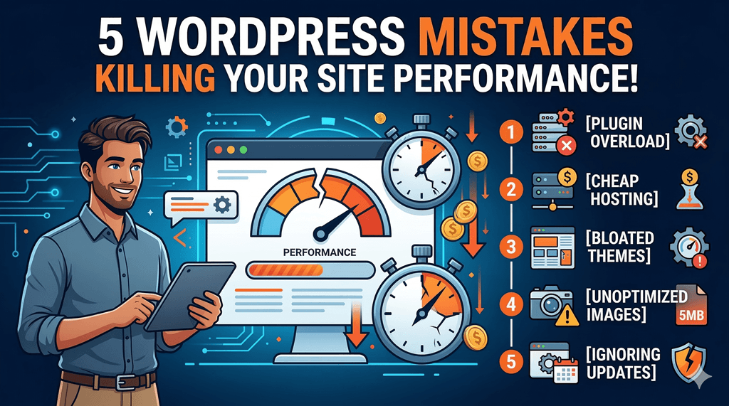 5 Common WordPress Mistakes That Are Killing Your Website Performance.